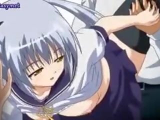 Hypnotic hentai cutie trêu chọc lâu dương vật