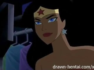 Justice league hentai - dy chicks për batman kar